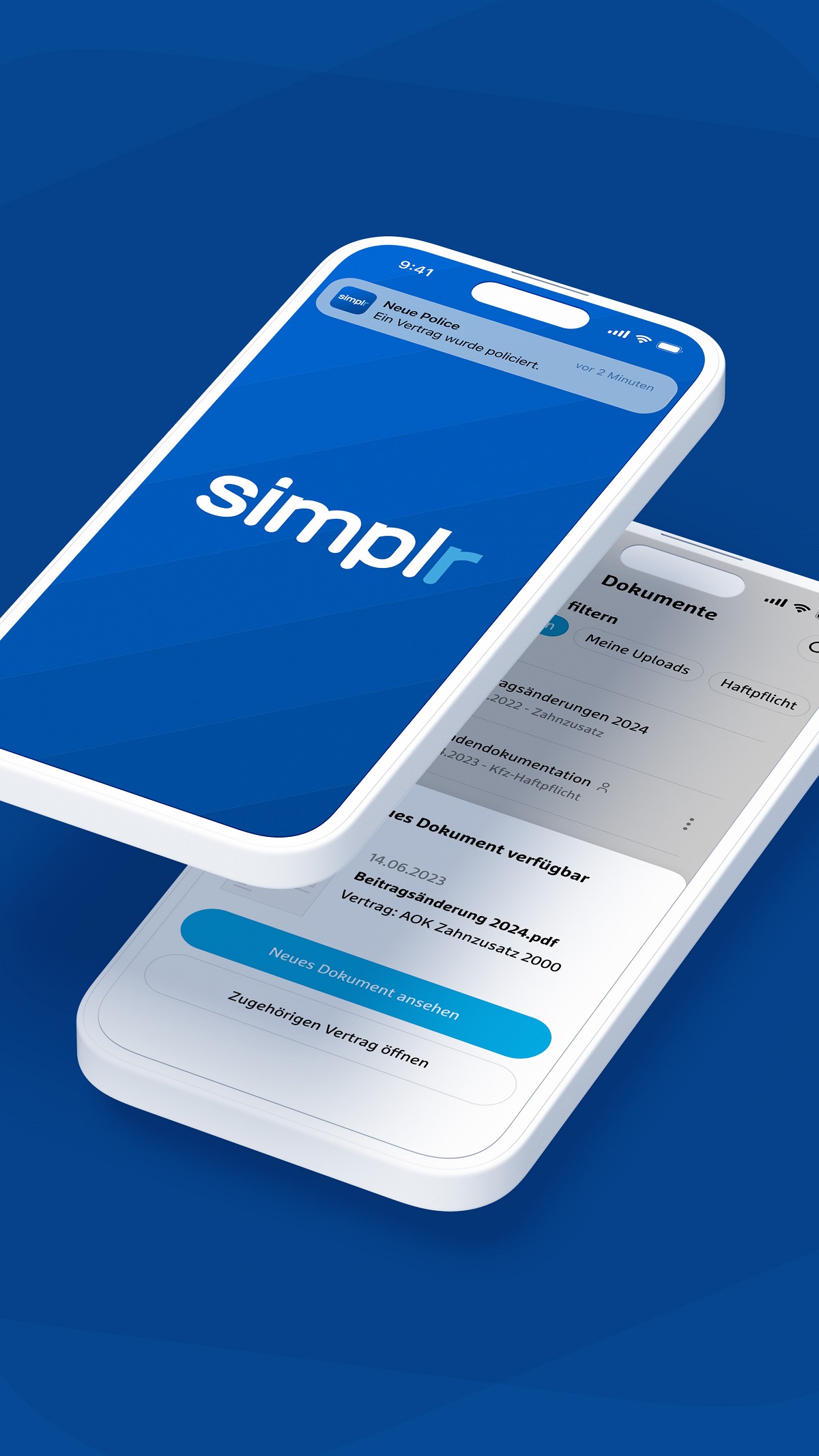 simplr App – Verträge im Überblick