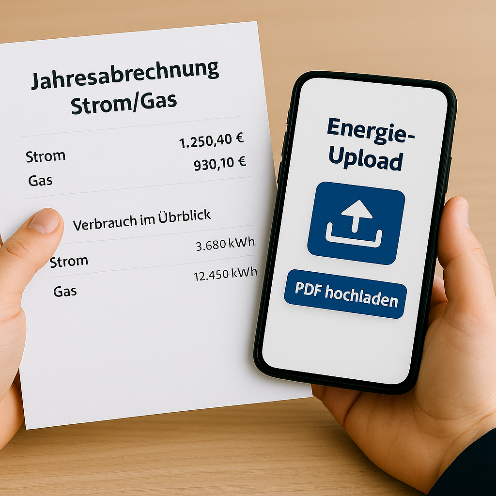 Energieabrechnung hochladen